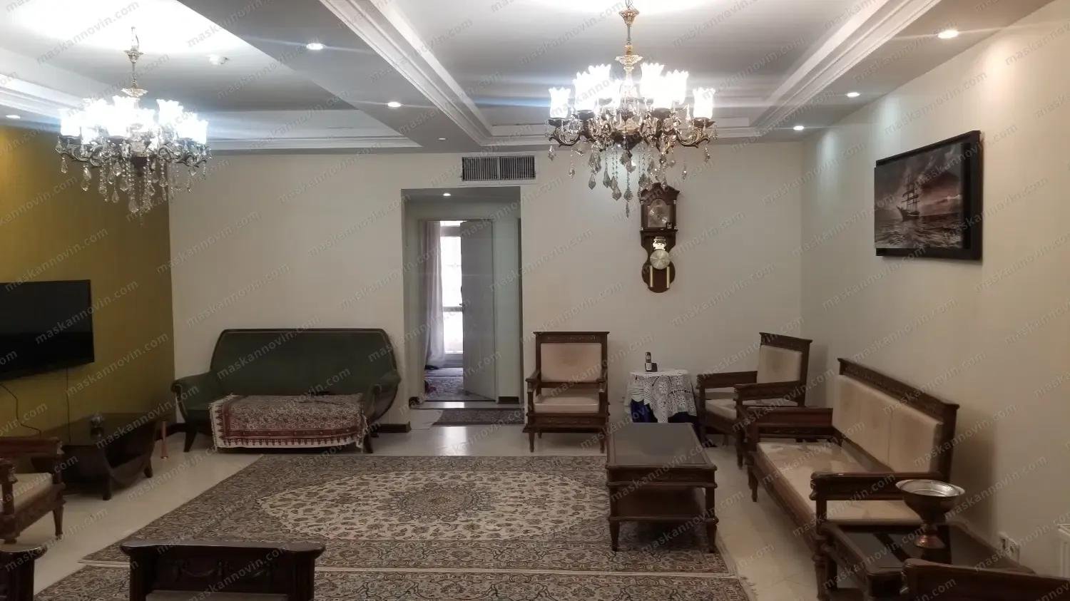تصویر ملک 🏠 آپارتمان ۱۲۴ متری نوساز کوی بیمه ✨ جنوبی با داکت اسپیلت و سند تک‌برگ